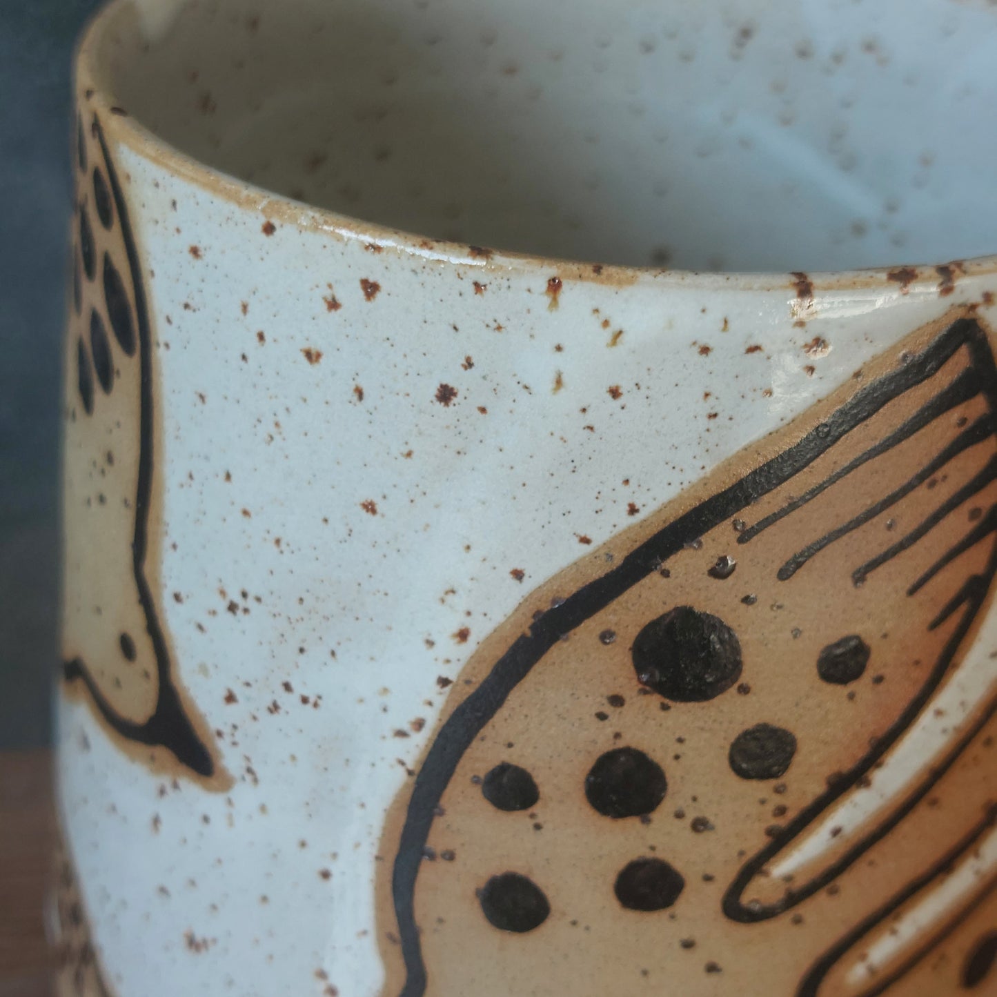 Blumenvase Vögel Keramik