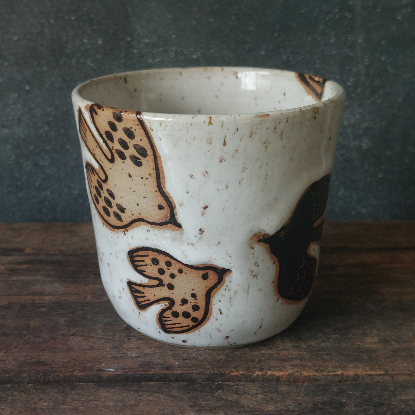 Becher, Vögel