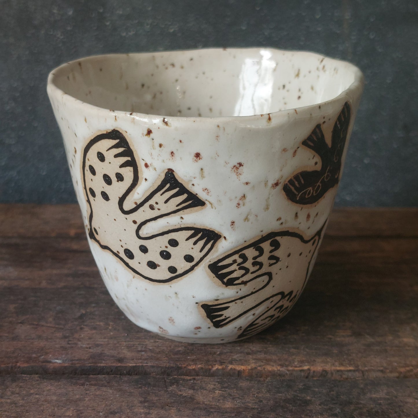 Becher, Vögel