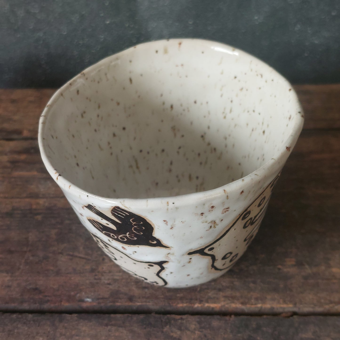 Becher, Vögel