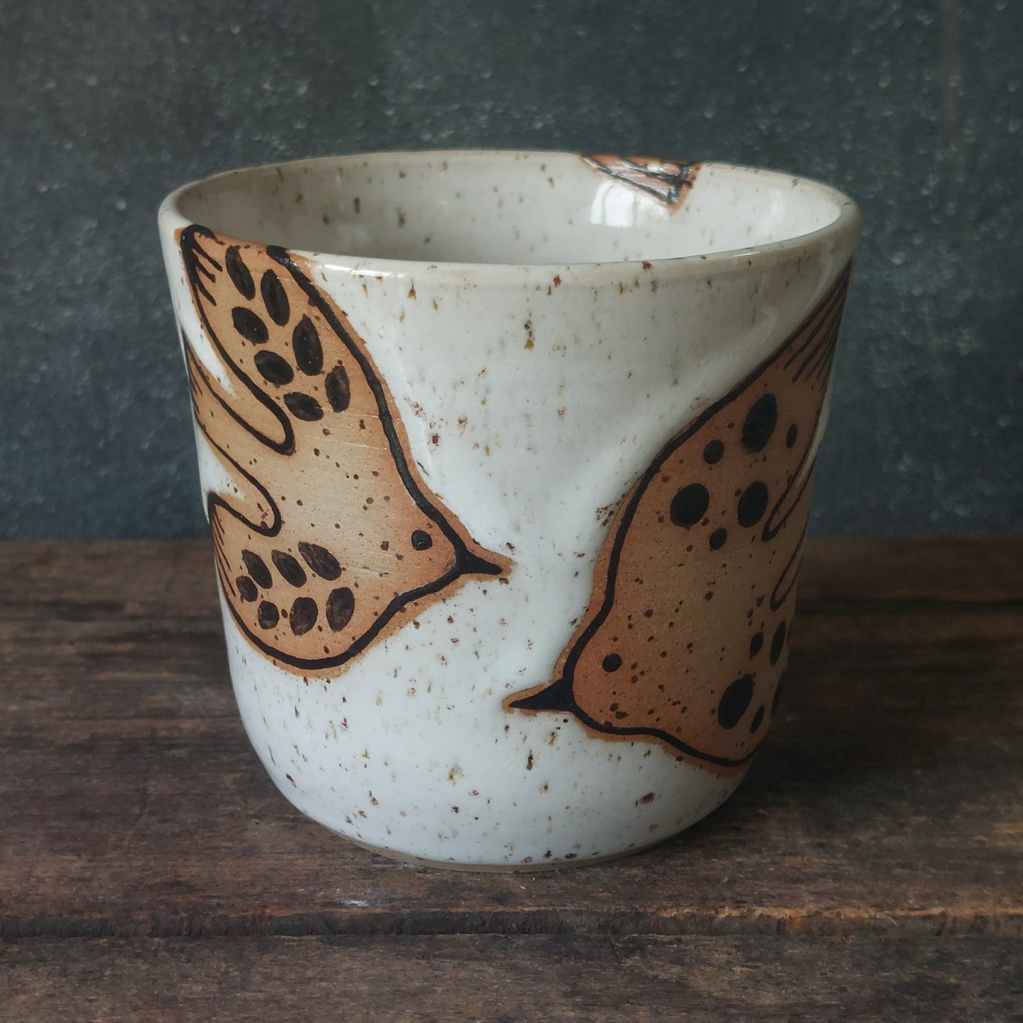 Becher, Vögel